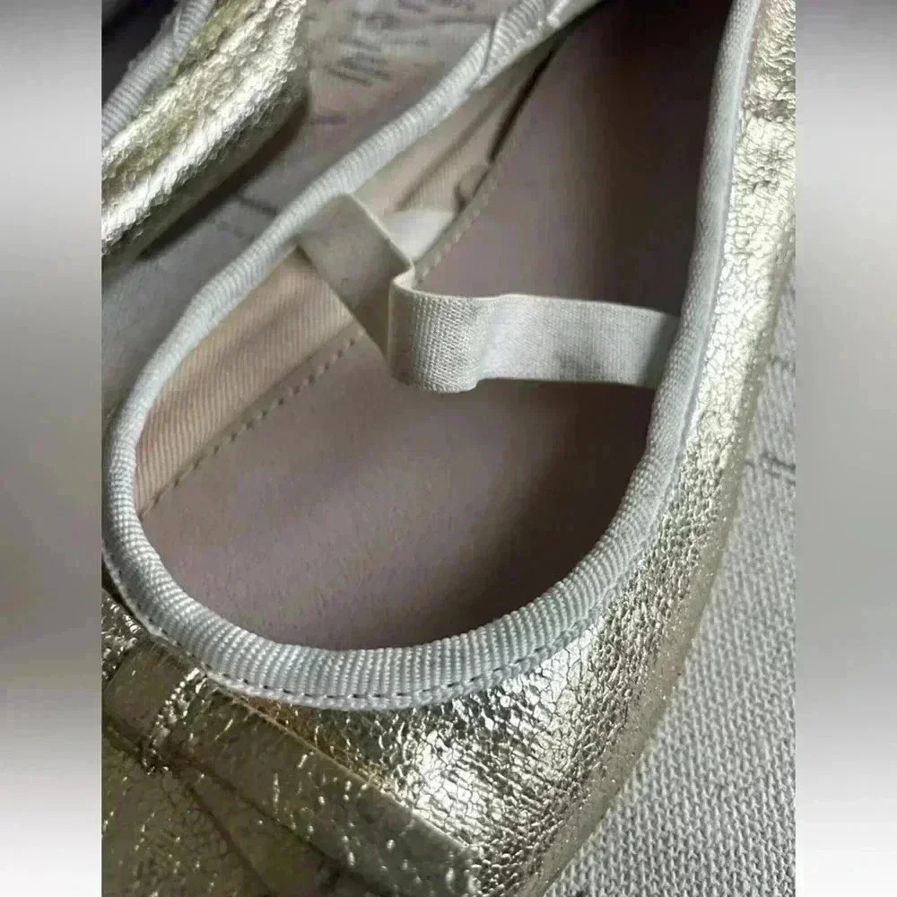 ZARA 31 (13.5), Gold Bow Ballet Flats - Picture 2 of 7